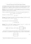 Projection Operators and the least Squares Method