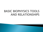 BASIC BIOPHYSICS TOOLS AND RELATIONSHIPS