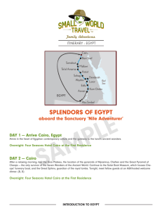 splendors of egypt - Small World Travel