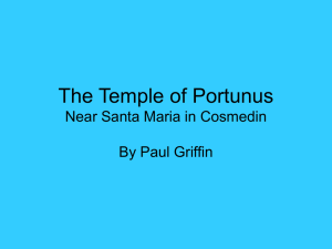The Temple of Portunus Near Santa Maria in Cosmedin