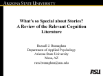 What`s so Special about Stories? A Review of the Relevant
