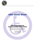 ADA Cheat Sheet - Building in California