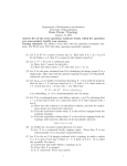 Basic Exam: Topology - Department of Mathematics and Statistics