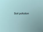 Soil pollution