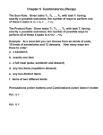 Chapter 5 Combinatorics (Recap)