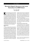 Ulcerative Kaposi`s Sarcoma in the Lower Extremity