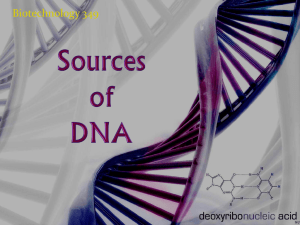 Sources of DNA