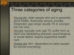 Three categories of aging