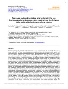Tectonics and sedimentation interactions in the - Archimer