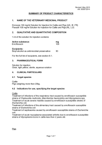 Revised: May 2015 AN: 00567/2014 SUMMARY OF PRODUCT