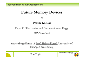 Future Memory Devices