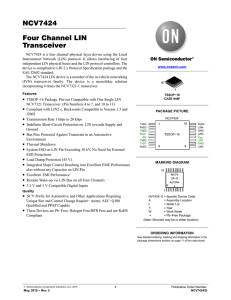 Four Channel LIN Transceiver