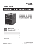 idealarc® r3r-300,-400,-500