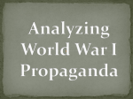 Analyzing World War I Propaganda