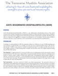 Acute Disseminated Encephalomyelitis (ADEM)