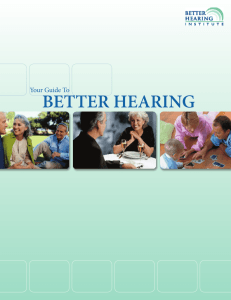 Your Guide To BETTER HEARING