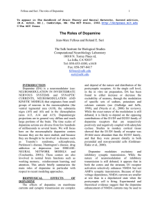 The Roles of Dopamine - ETH E
