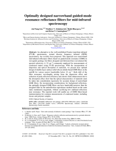 Optimally designed narrowband guided