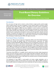 Food-Based Dietary Guidelines: An Overview