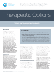 Therapeutic Options - Ontario Pharmacists Association
