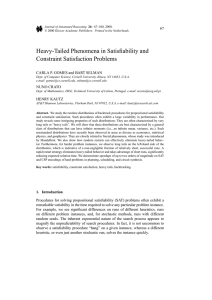 Heavy-Tailed Phenomena in Satisfiability and