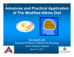 Advances and Practical Application of The Modified Atkins Diet