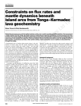 Constraints on flux rates and mantle dynamics beneath island arcs