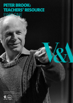 peter brook: teachers` resource part one