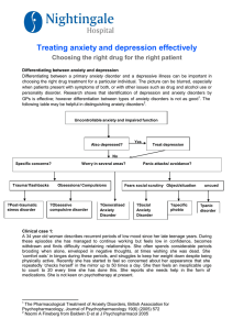 Treating anxiety and depression effectively