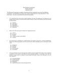 1 Pain Medicine Examination Sample Questions September 2013