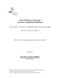 From Problems to Protocols: Towards a Negotiation Handbook