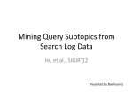 Mining Query Subtopics from Search Log Data