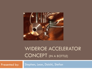 Wideroe accelerator Concept Analysis