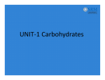 UNIT-1 Carbohydrates