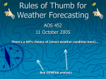 Forecasting Rules of Thumb