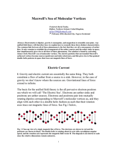 Maxwell`s Sea of Molecular Vortices