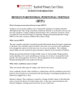 BENIGN PAROXYSMAL POSITONAL VERTIGO (BPPV)