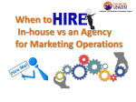 When to In-house vs an Agency for Marketing