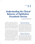 Understanding the Clinical Behavior of Ophthalmic Viscoelastic