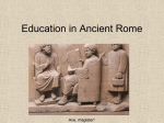 Education in Ancient Rome