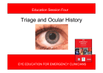 Triage and Ocular History