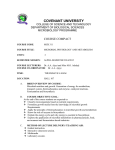 course outline - Department of LD