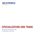 SPECIALIZATION AND TRADE