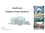 Healthcare Isolation Power Systems