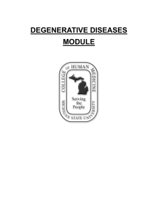 degenerative diseases module