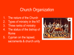 Church Organization - University of St. Thomas