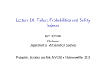 Lecture 10. Failure Probabilities and Safety Indexes