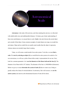 Astronomical Scale