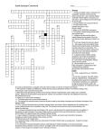 Earth Systems Crossword