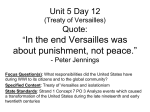 Unit 5 Day 12 Treaty of Versailles